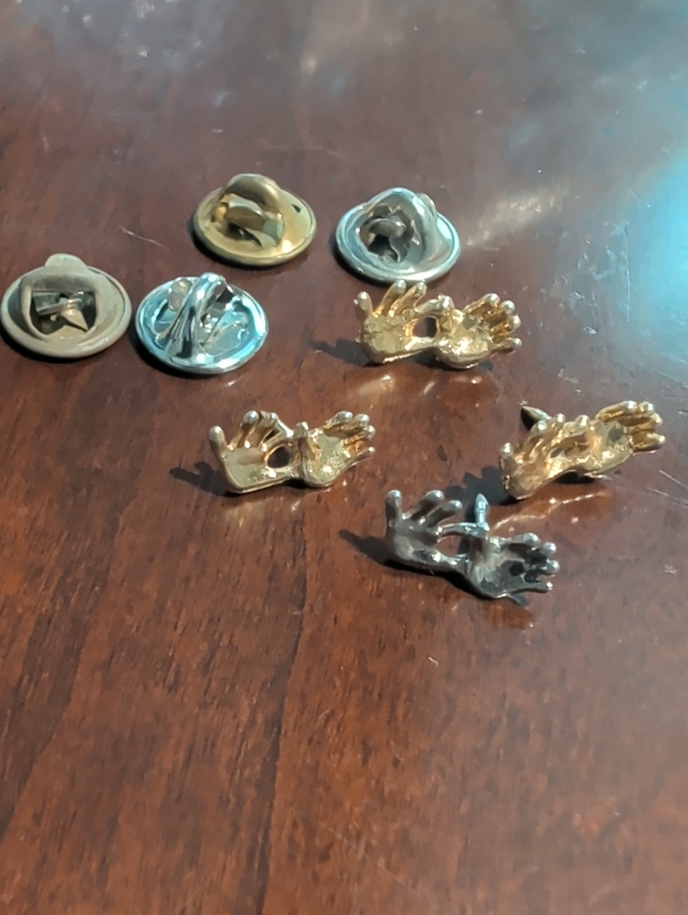 12 weeks pregnant hand pins 3 gold t1one one silver tone. Birth Announcement